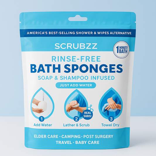 Rinse-Free Bath Sponges