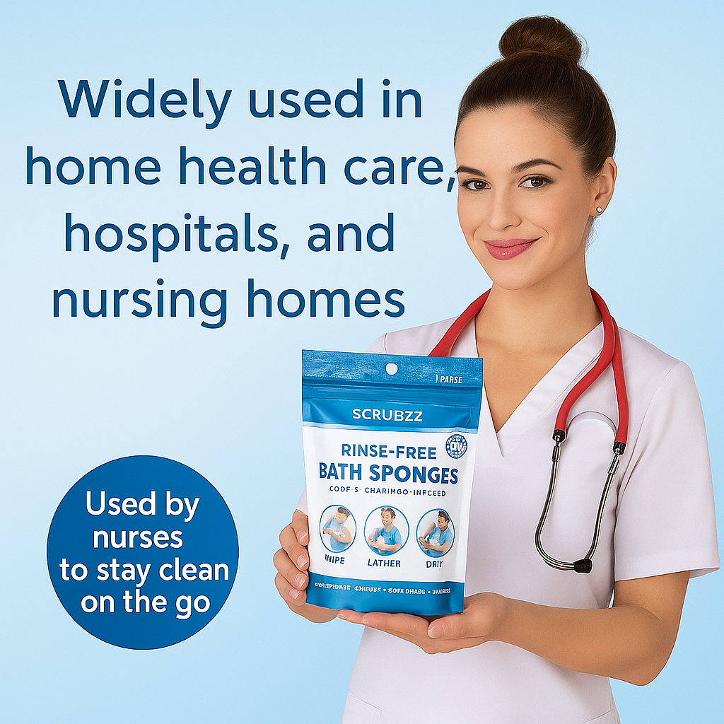 Rinse-Free Bath Sponges