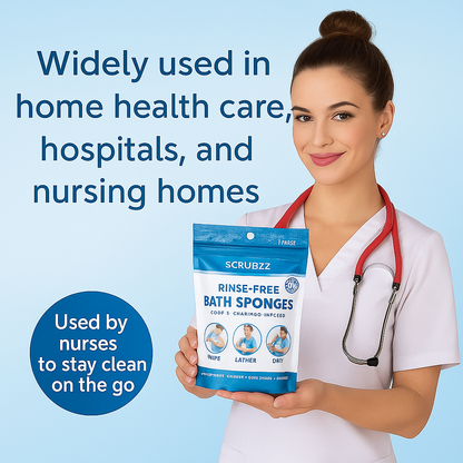 Rinse-Free Bath Sponges